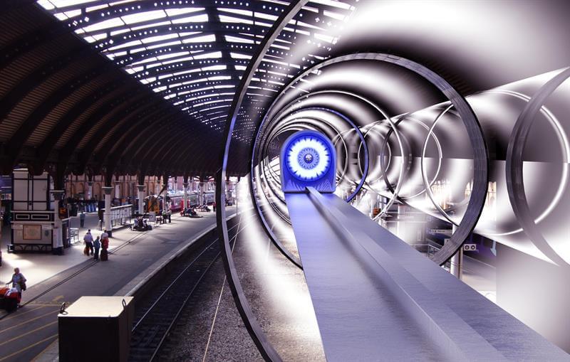 Hyperloop показали поездку в тоннеле на видео