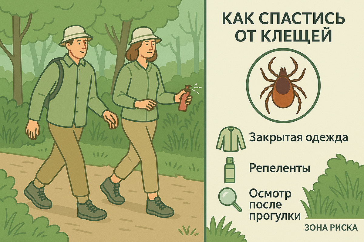 Клещи: о чём стоит помнить во время прогулок