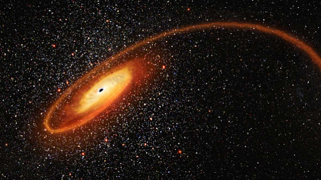 Телескоп Хаббл обнаружил редкую чёрную дыру