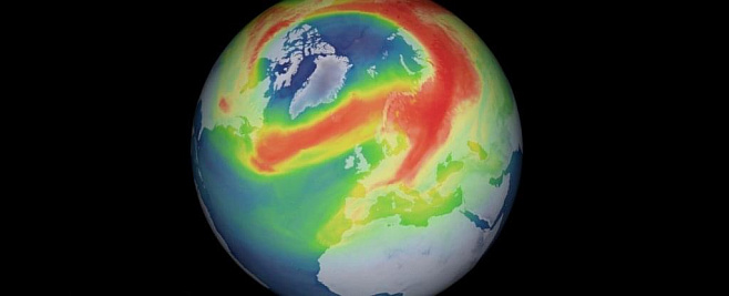 В озоновом слое над Арктикой образовалась необычно большая дыра