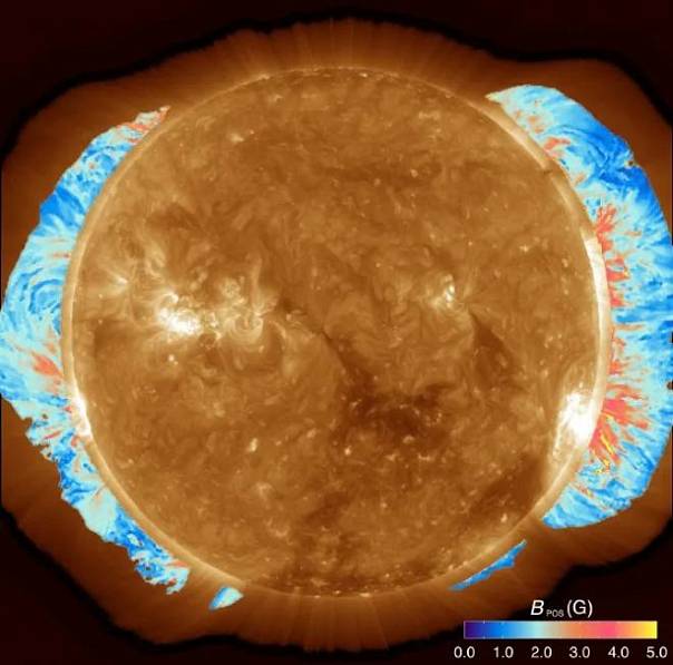 Учёные создали подробную карту магнитного поля Солнца