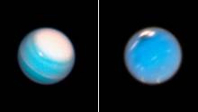 Хаббл сделал новые снимки шторма на Нептуне