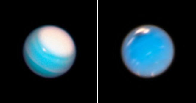 Хаббл сделал новые снимки шторма на Нептуне