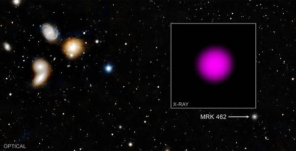 Обнаружена одна из самых маленьких сверхмассивных чёрных дыр