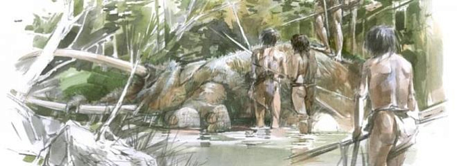 Найден слон, которого съели доисторические люди