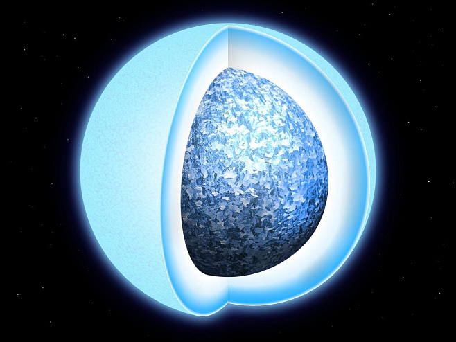 Астрономы доказали, что белые карлики затвердевают в кристаллы