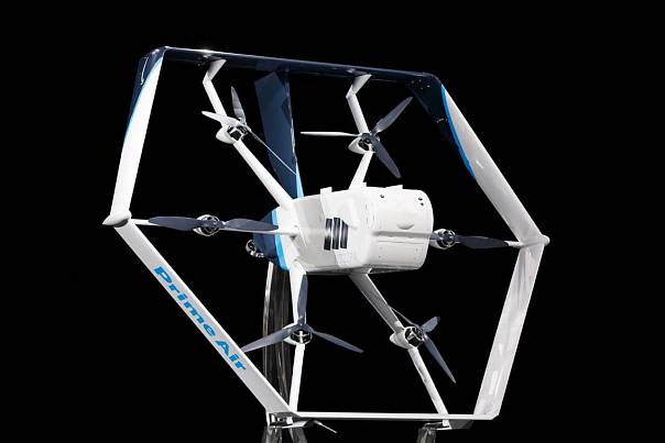 Новый концепт гибридных дронов для доставки посылок от Amazon