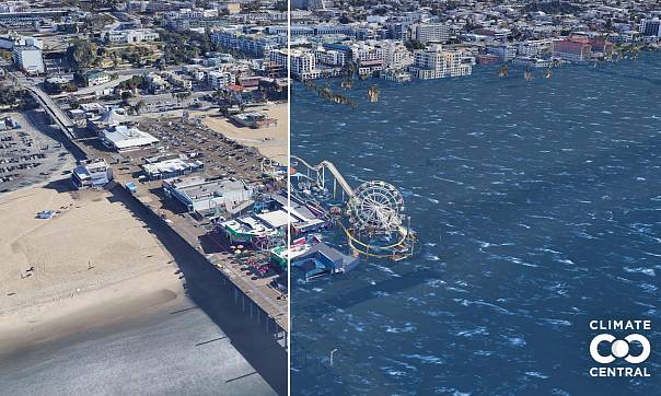 Видео: что случится с известными локациями в случае подъёма уровня моря