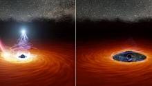 Ученые впервые зафиксировали затухание короны черной дыры 