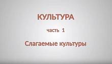 КУЛЬТУРА. Часть 1. Слагаемые культуры