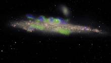 Группа ученых обнаружила магнитные нити галактики Кит 