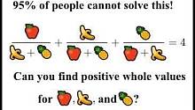 95 процентов людей не могут решить эту задачу про яблоки и бананы. И вы тоже не сможете!