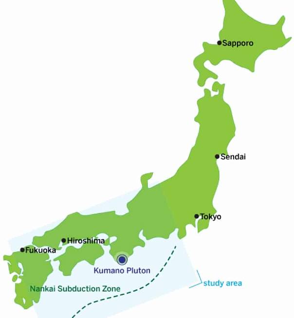 Японская мантийная порода может служить «магнитом» для землетрясений