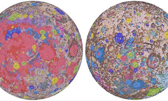 Создана первая интерактивная геологическая карта Луны