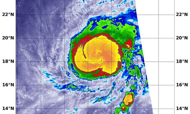 NASA следит за развитием Тихоокеанского тайфуна