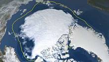 Таяние арктических льдов достигло высоких показателей
