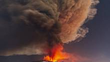 Облако пепла от извержения вулкана Этна поднялось на 8 километров 