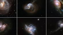 Опубликованы изображения шести галактических слияний, полученные телескопом Хаббл