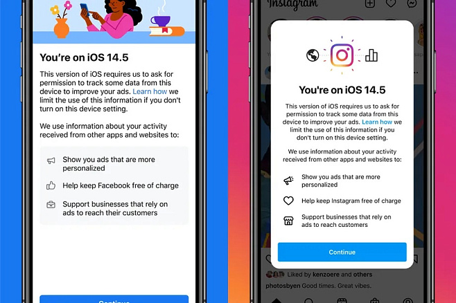 Facebook и Instagram просят пользователей iOS разрешить сбор данных