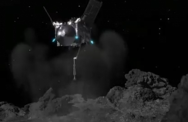 Зонд OSIRIS-REx сделал забор грунта с астероида Бенну 