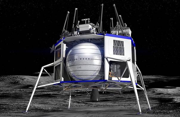 Blue Origin привлекла партнёров к разработке посадочного модуля для лунной миссии 2024