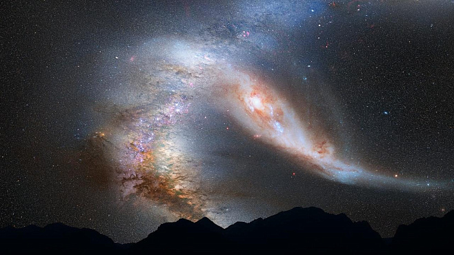 Андроменда пожирает галактики. На очереди наш Млечный путь