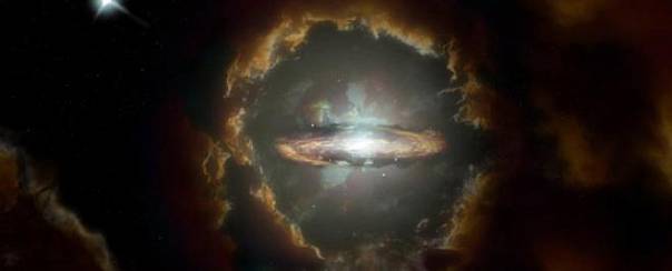 Астрономы обнаружили древнюю дисковую галактику 