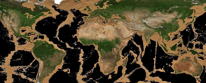 Невероятная анимация НАСА показала Землю без океанов 