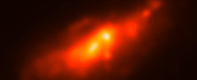 Редкое двойное ядро было найдено в соседней галактике