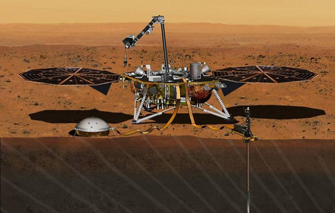 Данные зонда InSight позволили узнать толщину коры и мантии Марса