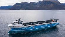 Первое в мире электрическое грузовое судно было представлено в Норвегии
