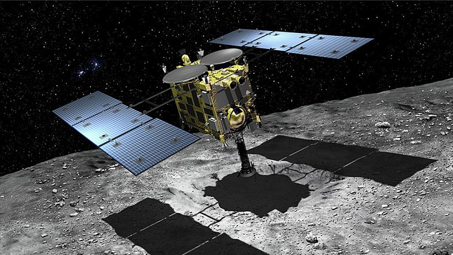 Японская станция Hayabusa 2 начнет собирать образцы с астероида Рюгу