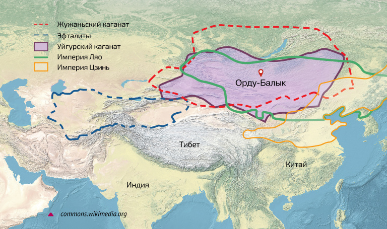Карта Средней Азии XII в.