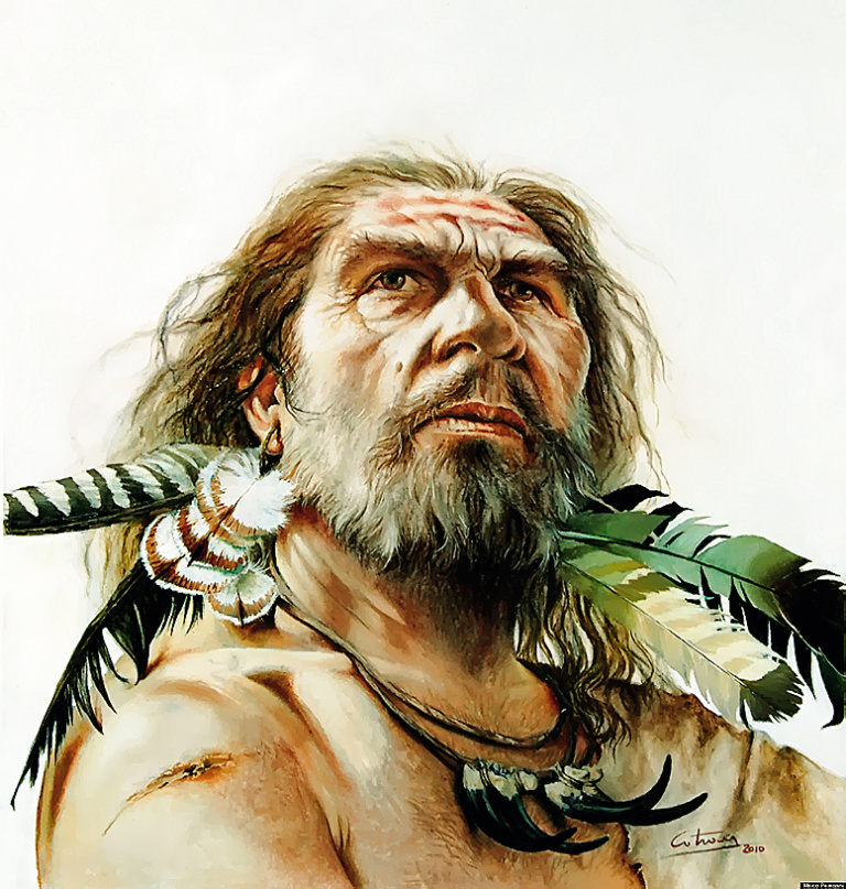 Неандерталец, реконструкция