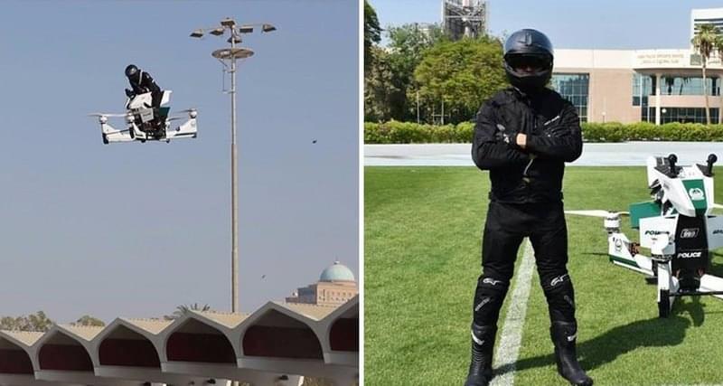 Российский стартап пересадит полицию в Дубае на летающие байки