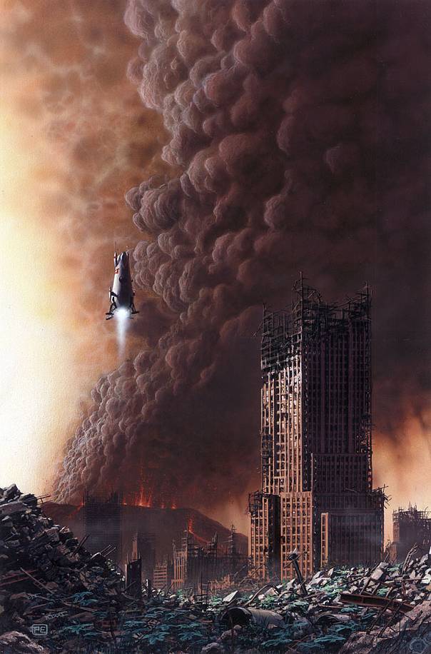 Взлет из пожарища. Иллюстрация: Питер Элсон
