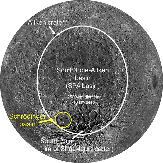 На новой карте Луны обозначены важнейшие геологические локации