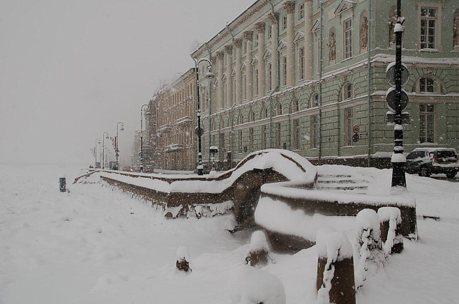 Сколько в Петербурге зимой выпало снега?