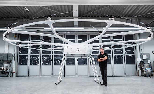 Volocopter создаёт грузовой дрон, способный нести до 200 кг