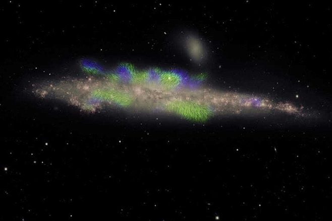 Группа ученых обнаружила магнитные нити галактики Кит 