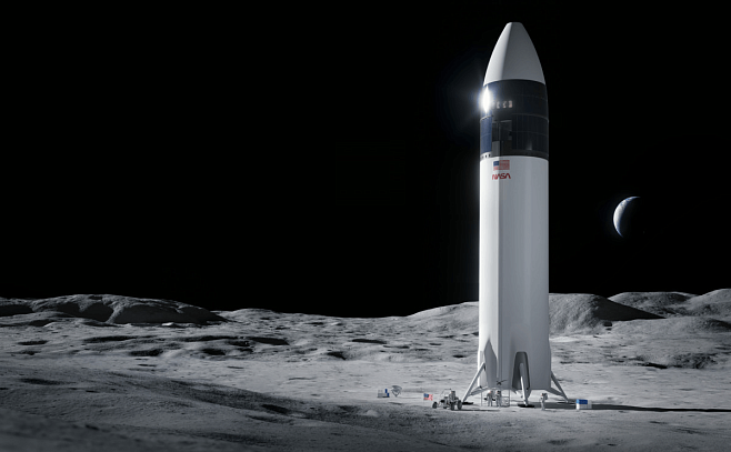 NASA приостановило контракт со SpaceX на отправку астронавтов на Луну