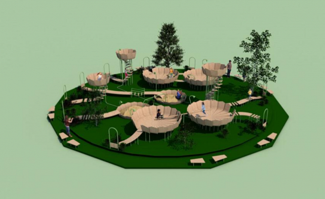 Разработана детская площадка для безопасных игр в период пандемии