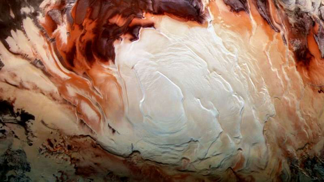 Отражения на Южном полюсе Марса не являются водой