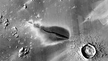 Последний вулкан Марса мог извергнуться менее 50000 лет назад