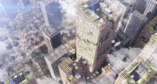 В Токио построят деревянный небоскрёб в 70 этажей