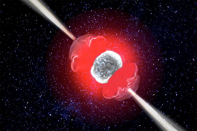 Сверхновая SN2017iuk раскрыла астрономам процесс гибели звезды