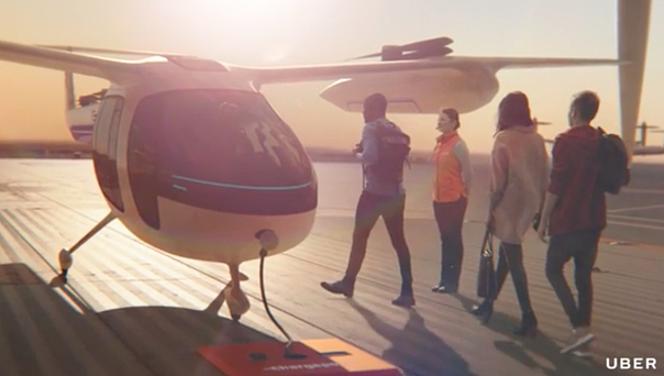 Uber совместно с NASA представили концепцию летающего такси