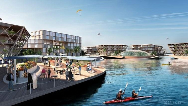 Проект плавучего города Oceanix City может быть воплощен в жизнь