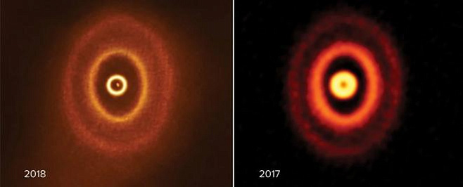 В созвездии Орион нашли протопланетную систему из трех звезд с искривленным диском 